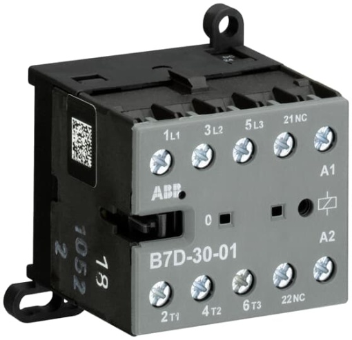 B7D-30-01-01 Mini Contactor 24 V DC - 3 NO - 0 NC - Screw Terminals