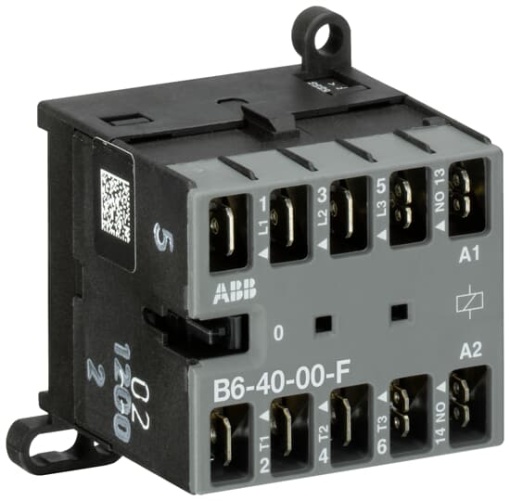 B6-40-00-F-01 Mini Contactor 24 V AC - 4 NO - 0 NC - Flat-Pin Connections