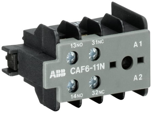 CAF6-11N Auxiliary Contact 1NO1NC screw terminal, front mounted