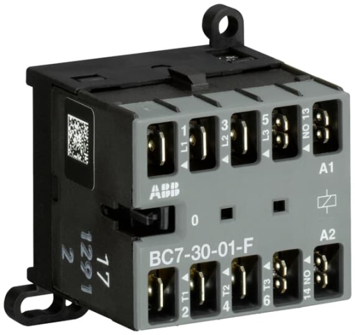 BC7-30-01-F-01 Mini Contactor 24 V DC - 3 NO - 0 NC - Flat-Pin Connections