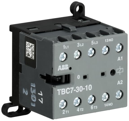 TBC7-30-10-68 Mini Contactor 140 ... 260 V DC - 3 NO - 0 NC - Screw Terminals