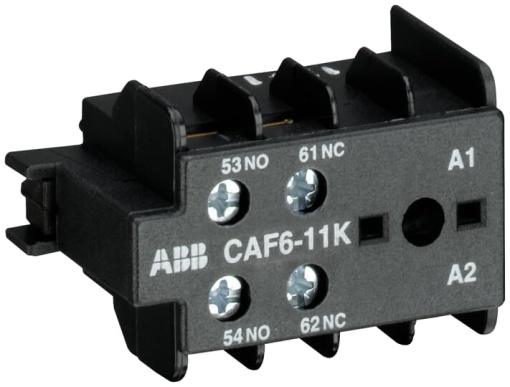CAF6-11K Auxiliary Contact 1NO1NC screw terminal, front mounted