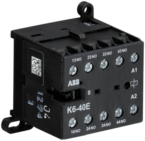K6-40E-01Mini Contactor Relay24 V AC4NO0NCScrew Terminals