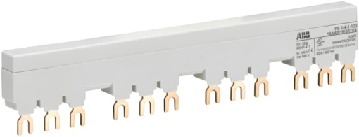 PS1-4-1-100 3-phase busbar for 4 MS116 MS132 with 1 HKSK, Ie100A
