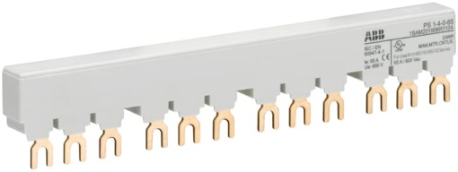 PS1-4-0-65 3-phase busbar for 4 MS116  MS132, Ie65A