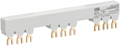 PS1-3-2-65 3-phase busbar for 3 MS116  MS132 with 2 HKSK, Ie65A