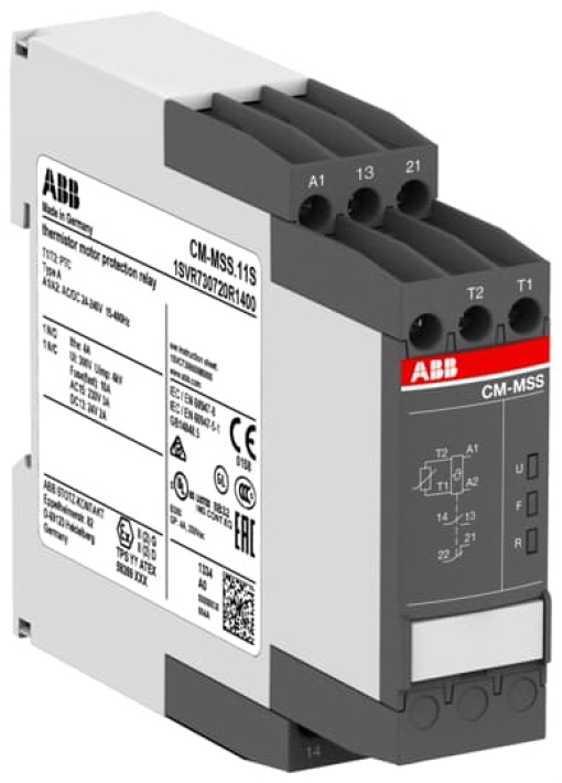 CM-MSS.11P Therm. motor protec. relay 1no1nc, 24-240VACDC