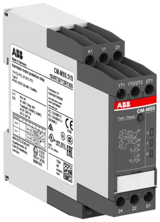 CM-MSS.51S Therm. motor protec. relay 2x1co, 24-240VACDC