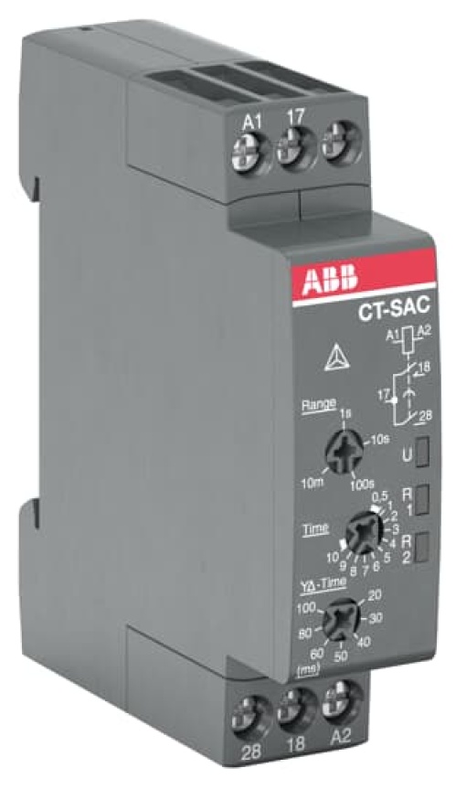 CT-SAC.22 Time relay, Star-delta 2no, 24-48VDC24-240VAC