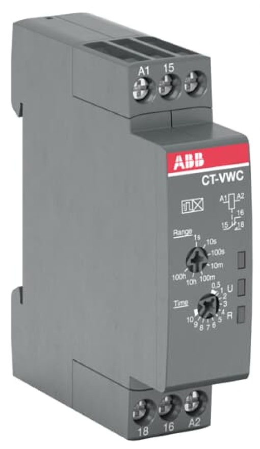 CT-VWC.12 Time relay, Impulse-ON 1co, 24-48VDC24-240VAC