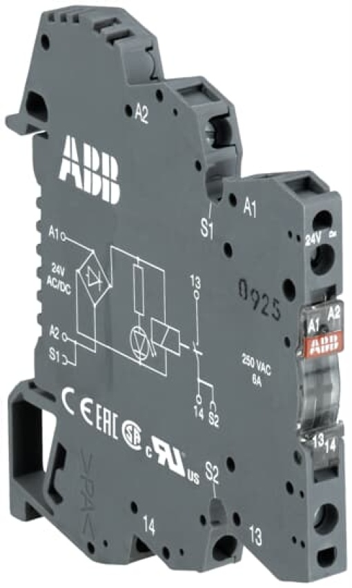 RB121-24VUC Interface relay R600 1co,A1-A224VACDC,5-250VAC10mA-6A