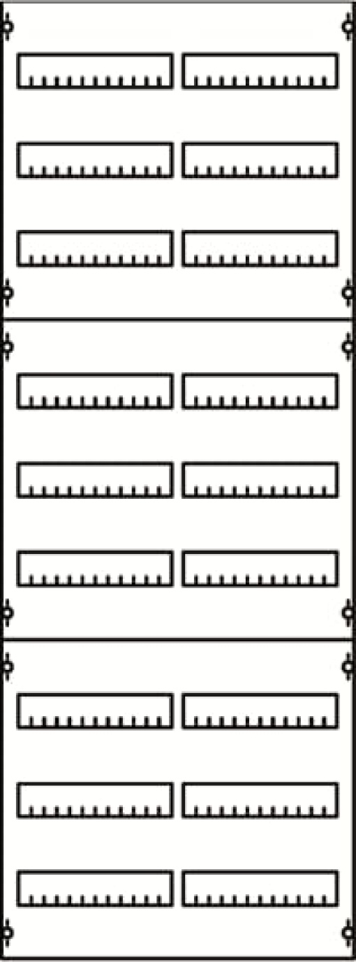 DIN rail mounting devices 1350 mm x 500 mm x 120 mm , 9 , 5