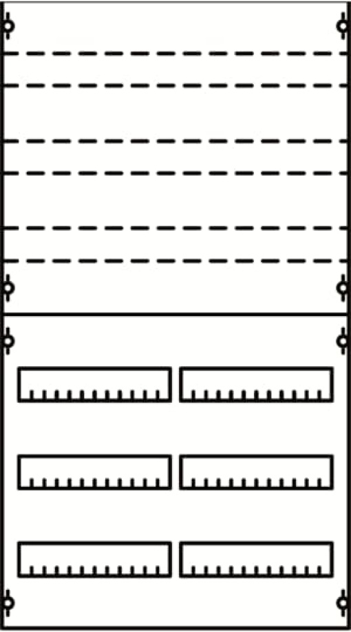 DIN rail devices and DIN rail terminals 900 mm x 500 mm x 120 mm , 3 , 2