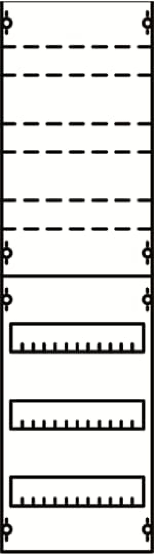 DIN rail devices and DIN rail terminals 900 mm x 250 mm x 120 mm , 3 , 2