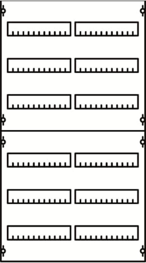 DIN rail mounting devices 900 mm x 500 mm x 120 mm , 6 , 2