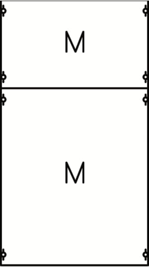 Mounting plate 900 mm x 500 mm x 120 mm , 0 , 2