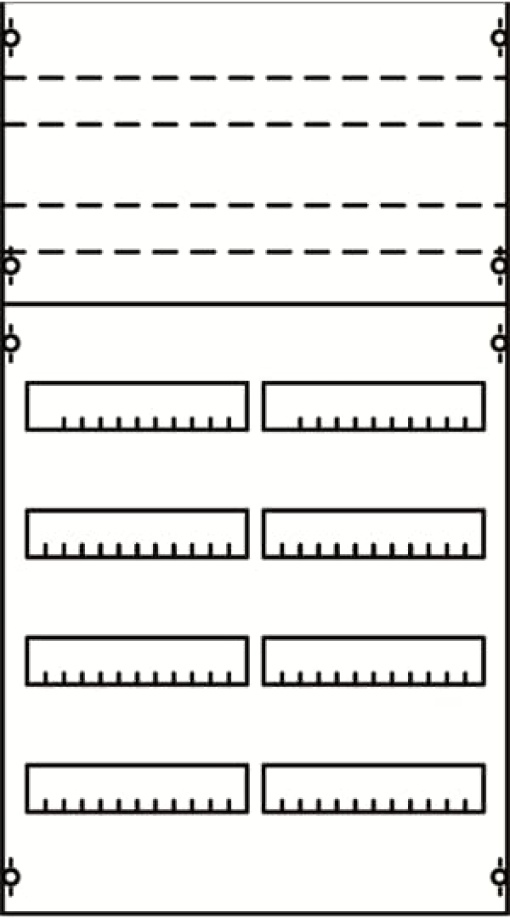 DIN rail devices and DIN rail terminals 900 mm x 500 mm x 120 mm , 4 , 2