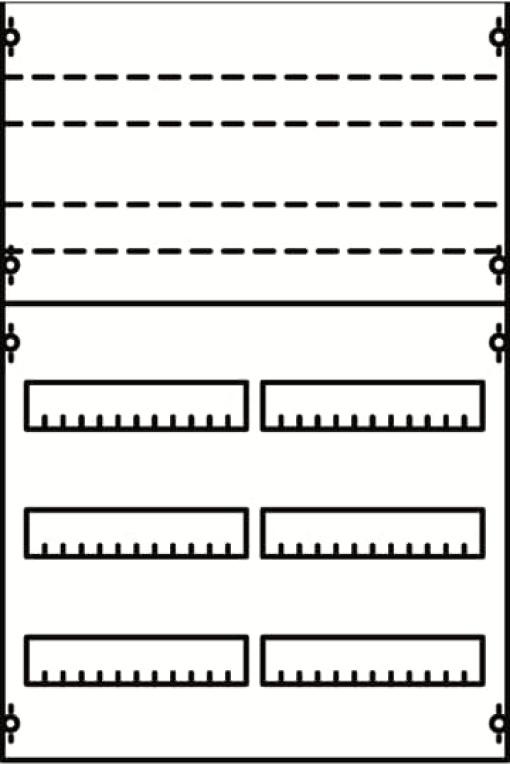 DIN rail devices and DIN rail terminals 750 mm x 500 mm x 120 mm , 3 , 1