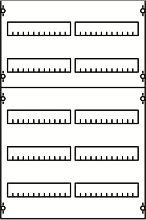 DIN rail mounting devices 750 mm x 500 mm x 120 mm , 5 , 1
