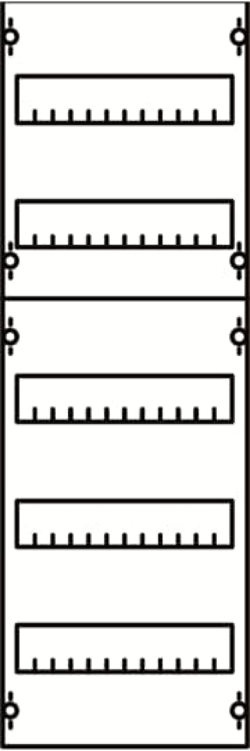 DIN rail mounting devices 750 mm x 250 mm x 120 mm , 5 , 1