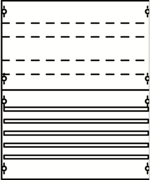 Busbar und terminals 600 mm x 500 mm x 120 mm , 0 , 0