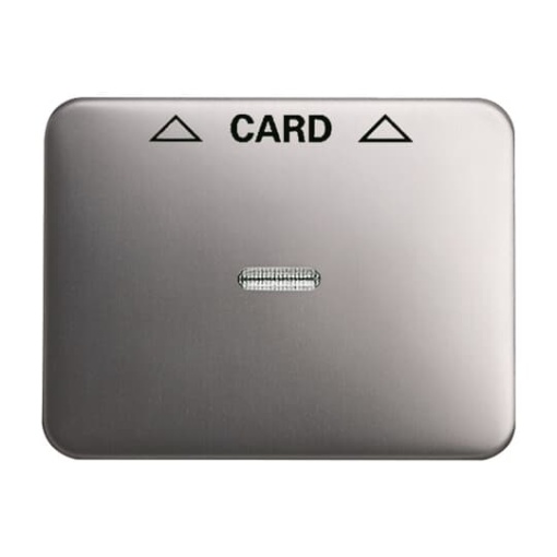 Cover plate with legend Card, Symbol "arrows" for Switchpush button, Hotel card platinum - alpha