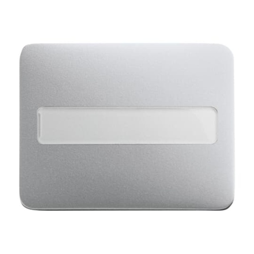 Rocker with labelling field Label space for Switchpush button, Single rocker titanium - alpha