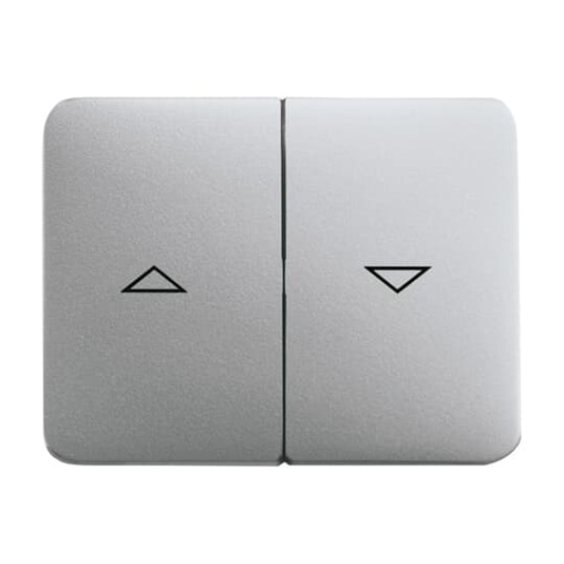 Rocker with legend Symbol "arrows" for Venetian blind, Two-part rocker titanium - alpha