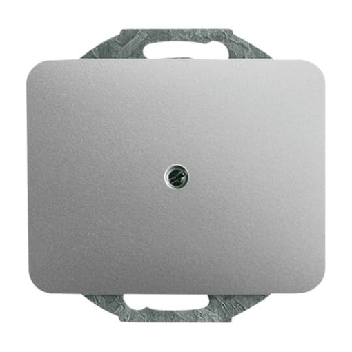 Cover plate Blind cap with Mounting plate titanium - alpha
