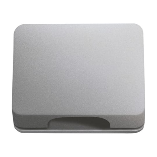 Cover plate with Hinged Lid Telecommunication inserts titanium - alpha