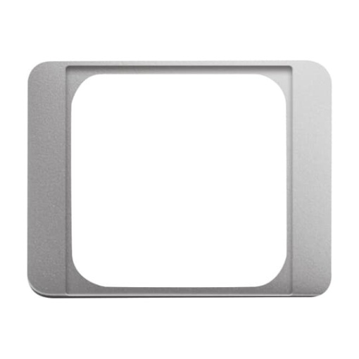 Cover plate Telecommunication inserts 50 x 50 mm titanium - alpha