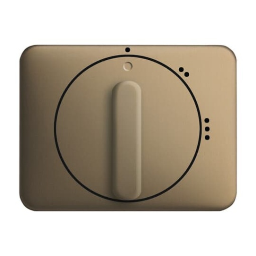 Cover plate with legend Symbol "1-2-3" for Level switch, Turn button bronze - alpha