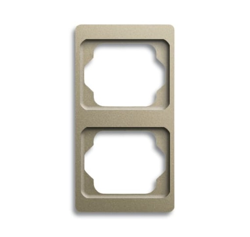 1732 KA260 Cover Frame 2 gangs Palladium Vertical mounting