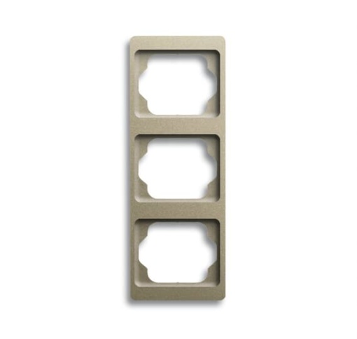 1733 KA260 Cover Frame 3 gangs Palladium Vertical mounting