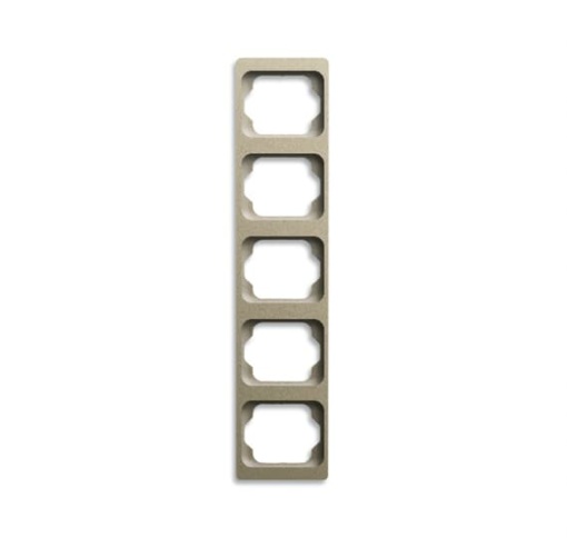 1735 KA260 Cover Frame 5 gangs Palladium Vertical mounting