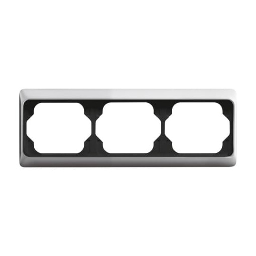 Cover frame 3gang titanium  alpha exclusive
