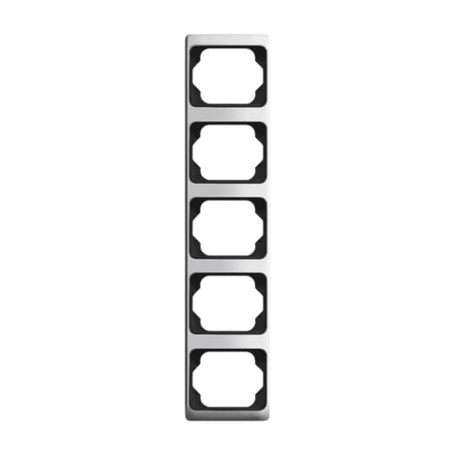 Cover frame 5gang titanium  alpha exclusive