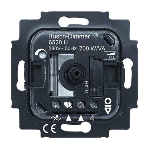 BuschRotaryDimmer Insert Turnpush button 230 V 200800 VA