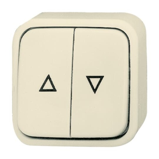 Venetian blind switch 1pole push button 1P pole white  BuschDuro 2000SM
