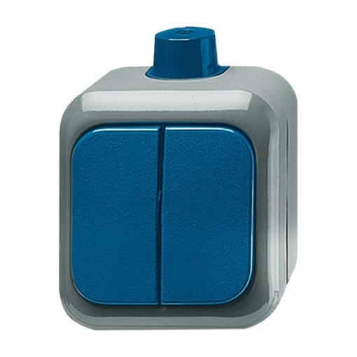 Switch Series switch with Not included blue  BuschDuro 2000WDI