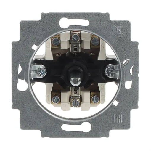 Blind switch insert 2pole push button 10 A