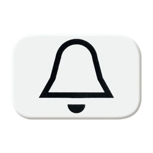 Symbol for rocker with Symbol bell alpine white  Buschbalance SI