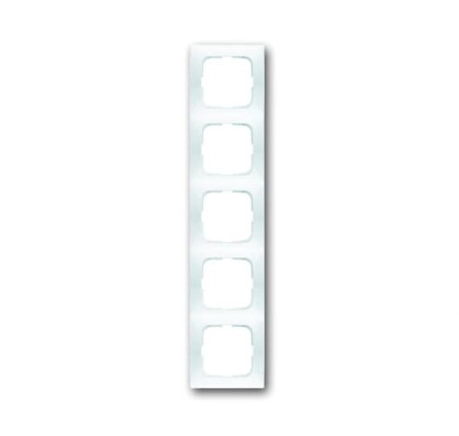 Cover frame 5gang alpine white  Spring