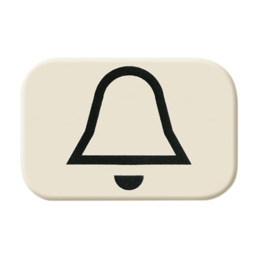 Symbol for rocker with Symbol bell white  BuschDuro 2000 SI
