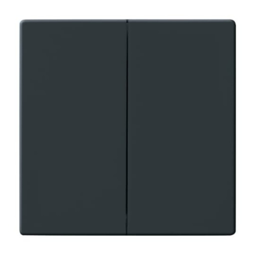 Rocker None for Switchpush button, Two-part rocker anthracite - Platform 63