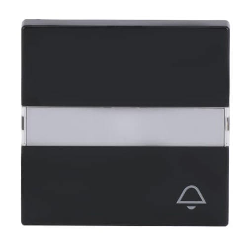 Rocker with legend Symbol "keydoor" with Small Transparent Calotte for Switchpush button, Single rocker anthracite - Platform 63