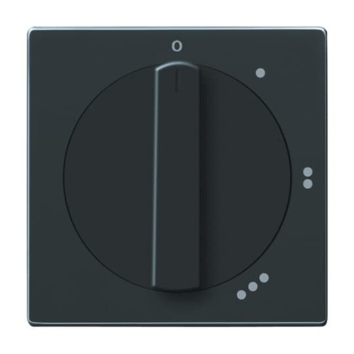 Cover plate with legend Symbol 0123 for Level switch Turn button anthracite  Platform 63