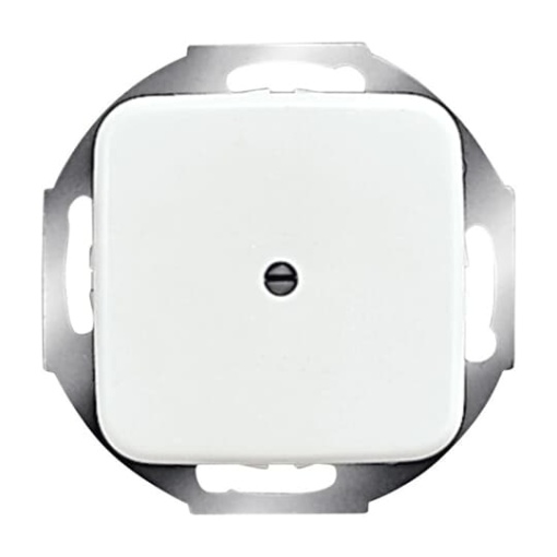 Cover plate Cable outlet with Mounting plate alpine white - Reflex SI