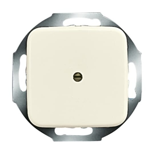 Cover plate Cable outlet with Mounting plate white - Busch-Duro 2000 SI