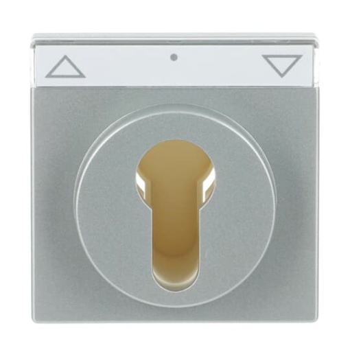 Cover plate with legend Symbol arrows or 0  1 for Venetian blind Key aluminium silver  Platform 63